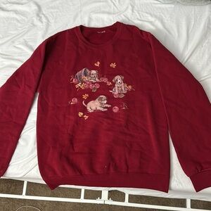 vintage puppies cotton sweatshirt